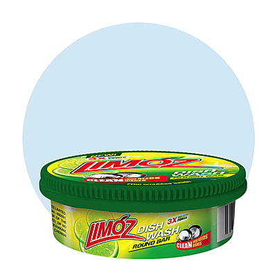 LIMOZ | Dish Wash Round Bar 500G (Pack of 6) LIMOZ | Dish Wash Round Bar 500G (Pack of 6)