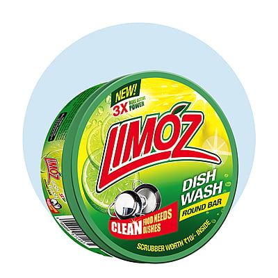 LIMOZ | Dish Wash Round Bar 500G (Pack of 6) LIMOZ | Dish Wash Round Bar 500G (Pack of 6)