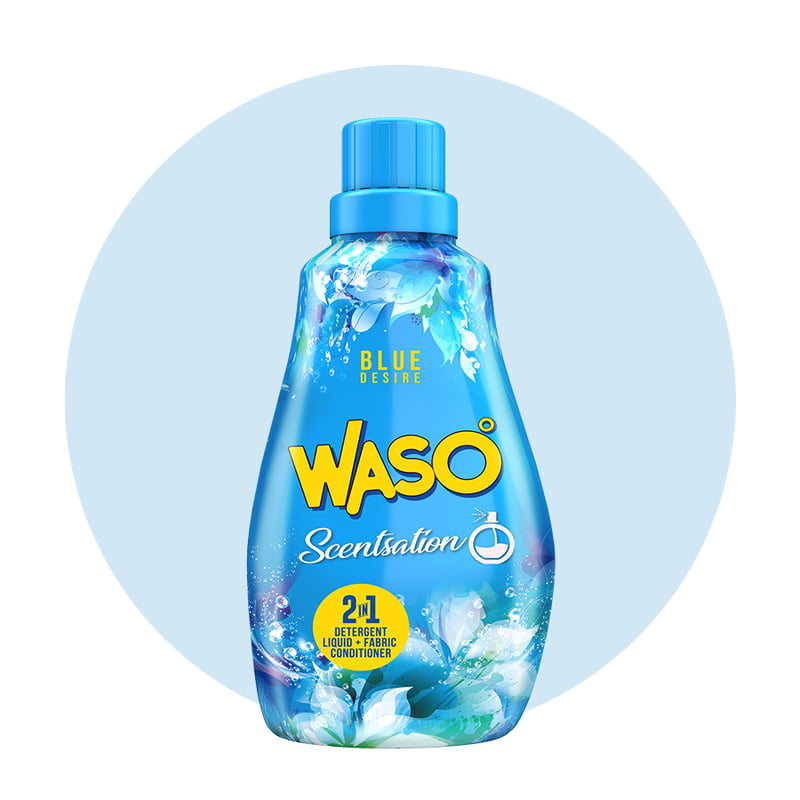WASO | Scentsation Blue Desire Detergent Liquid 800ML WASO | Scentsation Blue Desire Detergent Liquid 800ML