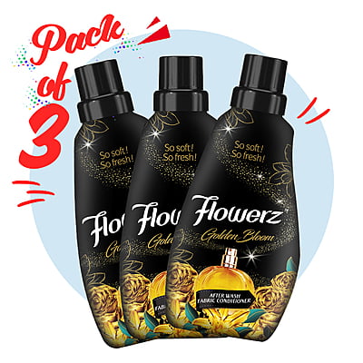 FLOWERZ | Golden Bloom Fabric Conditioner 200ML (Pack of 3)