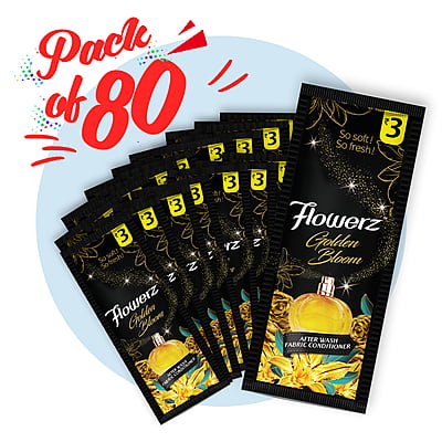 FLOWERZ | Golden Bloom Fabric Conditioner 18ML (Pack of 80)