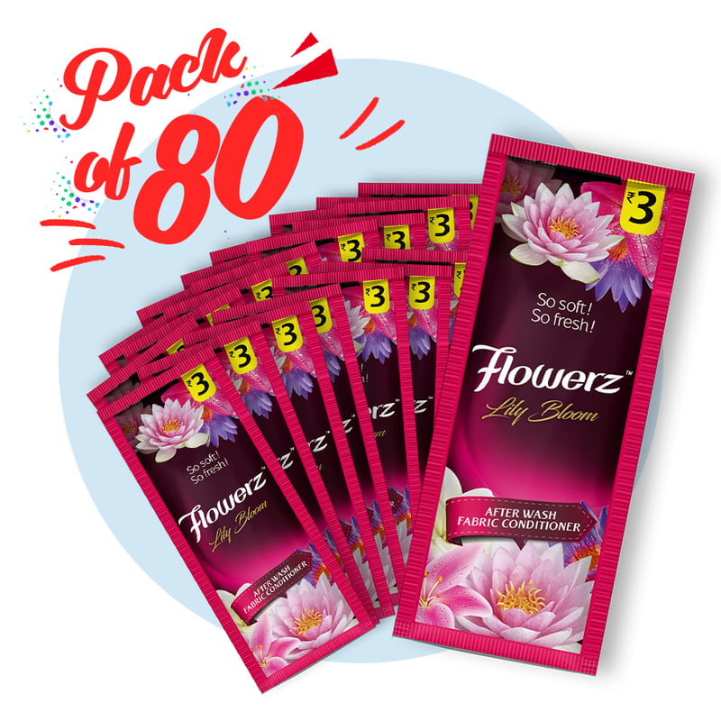 FLOWERZ | Lily Bloom Fabric Conditioner 18ML (Pack of 80) FLOWERZ | Lily Bloom Fabric Conditioner 18ML (Pack of 80)