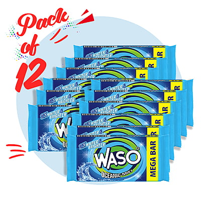 WASO | Oceanic Mist Detergent Cake 250G (Pack of 12)