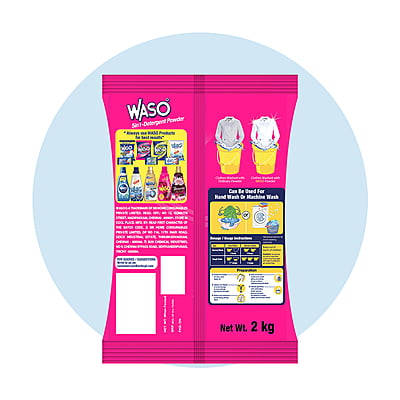 WASO | 5-in-1 Detergent Powder 2KG (Buy 1 Get 1)