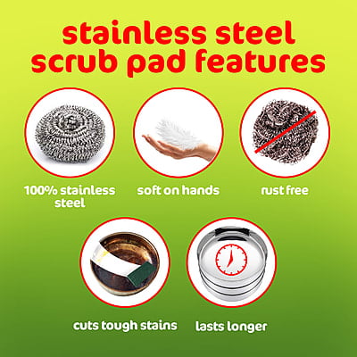 LIMOZ | Stainless Steel Scrub 11G (Pack of 12) LIMOZ | Stainless Steel Scrub 11G (Pack of 12)